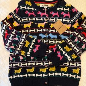 Mini Boden Kids' Multicolor Dog Pattern Sweater